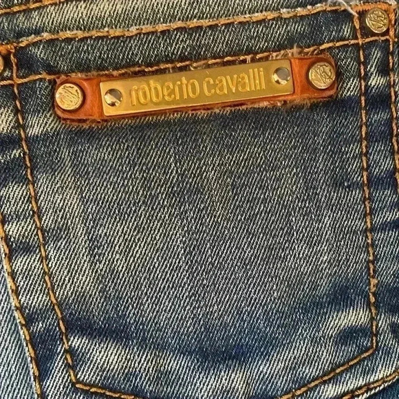 Roberto Cavalli Jean shorts - 4 in inseam - no size see measurement - Picture 6 of 7